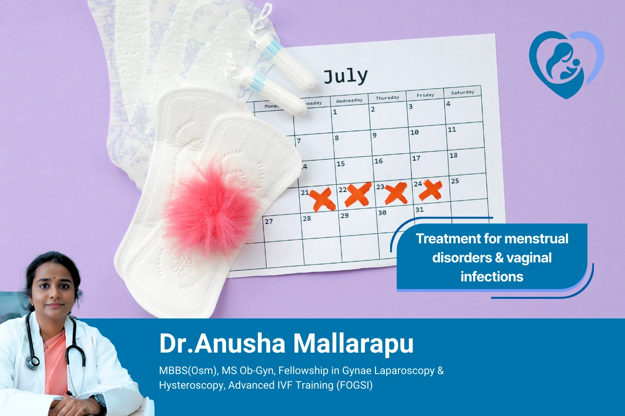 Treatment for menstrual disorders & vaginal infections in puppalguda